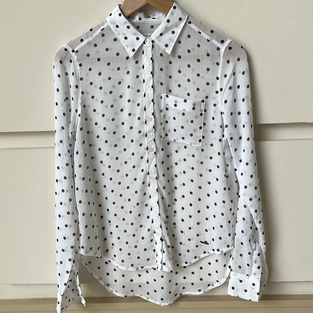Abercrombie & Fitch Button Down Chiffon Top XS